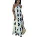 Elegant Off-Shoulder Maxi Dress With Geometric Print – Flowy Beach Dress For Women, Boho Chic Summer Dress, Vacation & Casual Wear_ecoleips.com