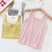 Summer Children's Sweet Bow Girls, Comfortable Wood Fiber Camisole For Girls_ecoleips.com