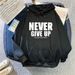 New Autumn Winter Hooded Sweatshirt Women Letter Print Top Fashion Versatile Casual Plus Size Loose Fleece_ecoleips.com