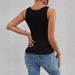 Women's Clothing Women's Slim Fit Hollow Sleeveless Vest Fashion Top Versatile Short Sleeve Tank Camis For Formal & Casual For Women_ecoleips.com