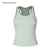 Contrasting Color I-shaped Sports Vest For Women With Chest Pads, Shockproof Gathering Underwear, Summer Outer Wear, Tops, Yoga Clothes, Bras_ecoleips.com