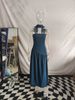 Women's Slim Fit Patchwork Strapless Dress Summer Elegant Clothing_ecoleips.com