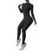 Women's Clothing Slim Fit Yoga Set High Elastic High-Performance Zip-Up Yoga Set - Slim Fit Stretch Workout Outfit | Gym To Street Versatile Wear_ecoleips.com
