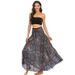 S010 Cross-Border Casual Thai European American Half Beach Vacation Dress Two-Way Big Hem Skirt Belly Dance_ecoleips.com