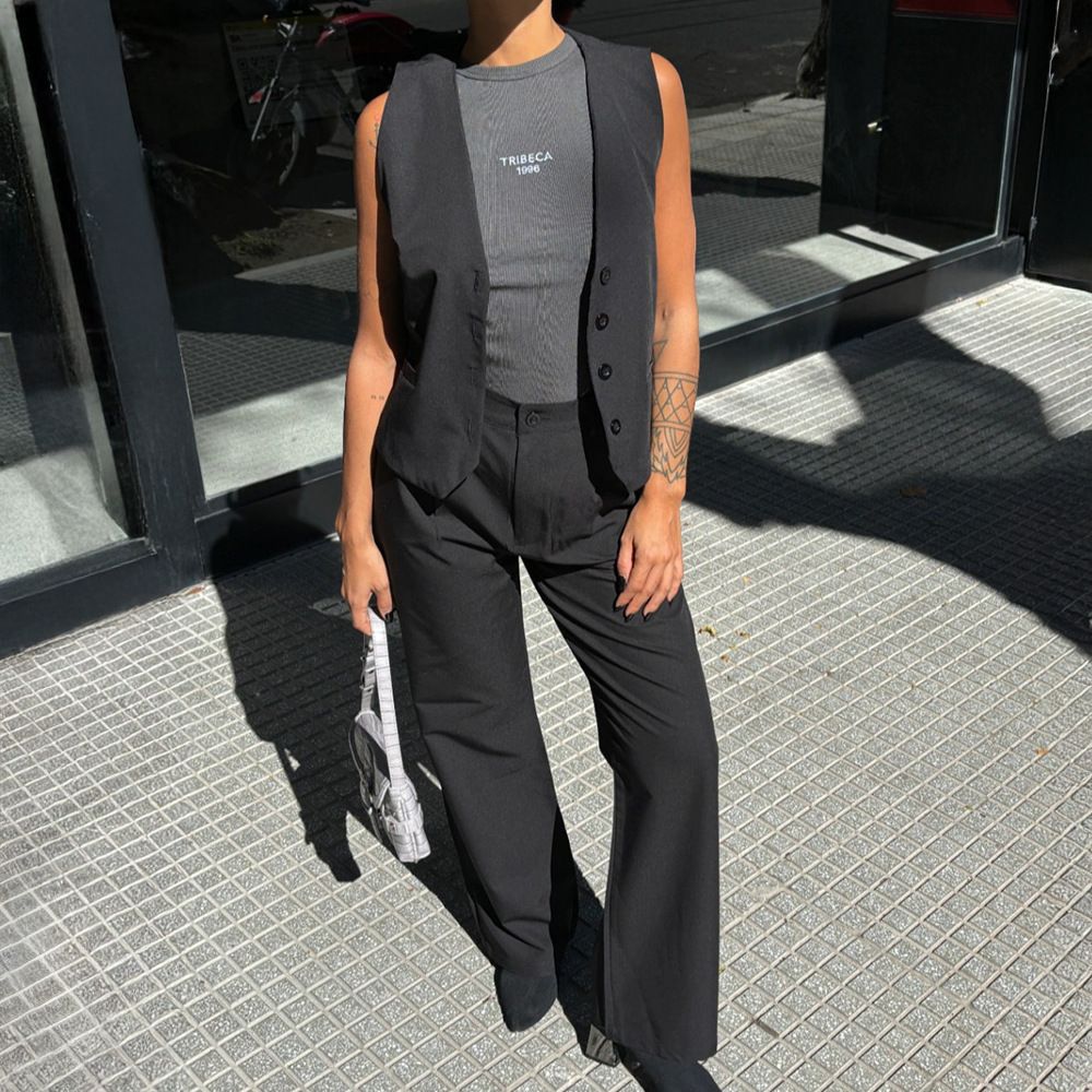 Women's Clothing Elegant Commuter Suit Vest And Trousers Set Style Spring Summer Two-Piece Set For Formal & Casual_ecoleips.com
