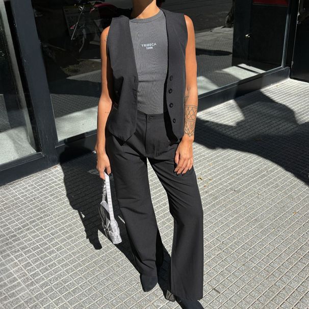 Women's Clothing Elegant Commuter Suit Vest And Trousers Set Style Spring Summer Two-Piece Set For Formal & Casual_ecoleips.com