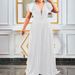 C8452 In Stock 2024 Summer New Foreign Trade Plus Size Women's Mesh Patchwork Ruched Cross-Border Jumpsuit_ecoleips.com