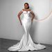 Plus Size Mermaid Wedding Dress – Satin Trumpet Gown With Corset Bustier For Curvy Brides Breathable Yet Structured_ecoleips.com