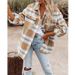 Women's Oversized Plaid Wool-Blend Coat Long Sleeve Notched Lapel Single-Breasted Jacket For Fall & Winter_ecoleips.com