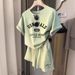 Women's Fashionable Casual Letter Print Two Piece Set Loose Fit Summer 2025 Short Sleeved Shirt And Shorts plus Size_ecoleips.com