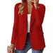 2023 WISH Hot Item Autumn Long Sleeve Solid Color Cardigan Small Blazer For Women_ecoleips.com