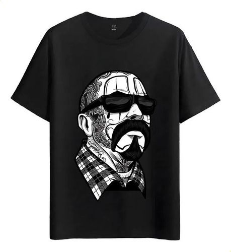 Women's T-Shirts Tshirt Muscle Freaks Chicano Tattoo Estilo Lowrider Black_ecoleips.com
