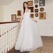 Women's Clothing Parisian Garden Romance: V-Neck Short-Sleeve Maxi Dress With Open Back & Flowing A-Line Skirt (Breathable Polyester, Wedding Guest)_ecoleips.com