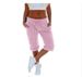 Women's Summer Casual Cropped Pants Thin Loose Fit plus Size European American Style for Outdoor Wear_ecoleips.com