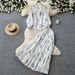 Gentle And Sophisticated Two Piece Floral Print Women's Early Autumn Tie Waist Slimming And Elegant Suit For Commuting._ecoleips.com