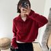 Women's Alpaca Wool Sweater – Soft & Warm Crewneck Pullover With Half-Zip, Cozy Oversized Knit For Fall & Winter_ecoleips.com