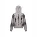 Vintage Distressed Hoodie With Faux Fur Trim – Unisex Streetwear Pullover, Oversized Fit, Letter Print, Retro Style (Black/Grey)_ecoleips.com