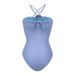 Women's Clothing 3d Flower Hollow Shiny Solid Color High End One Piece Swimsuit Suit_ecoleips.com