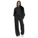 Women's Clothing Solid Color Round Neck Long Sleeve Loose Women's Fashion Casual Wide Leg Pants Suit_ecoleips.com