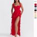 Women’s Clothing Summer New French Sling Wood Ear Edge Design Hot Girl Slit Long Skirt Dress Female_ecoleips.com