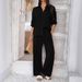 Women's Clothing Holiday Leisure Style Solid Color Two Piece Suit For Women Spring And Summer_ecoleips.com