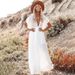 Boho Button Front Cover Up Dress With Belt - Beach Sun Protection Kimono Cardigan For Women_ecoleips.com