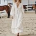 2026 European And American French-style Early Spring New Long-sleeved Women's Shirt, Autumn Elegant White Dress_ecoleips.com
