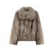 Turntable Stand-up Collar Fox Fur Fur Coat Women's Furry Fashion Top_ecoleips.com