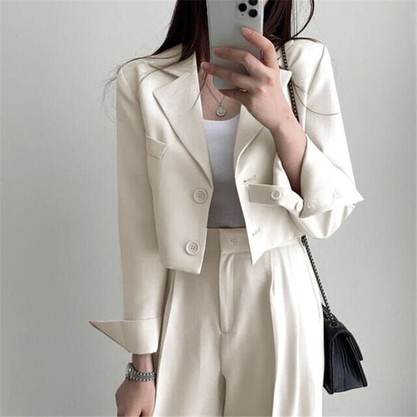 Women's Clothing Camel Suit Jacket Spring And Autumn Small Street Style Casual Suit Tops_ecoleips.com