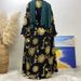 Women's Clothing Fashion Cardigan Gold Stamped Large Swing Elegant Robe_ecoleips.com