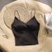Silky V-Neck Camisole With Built-In Bra – Luxe Satin Strappy Tank Top For Women, Seamless Layering Under Blazers Or Chic Solo Wear_ecoleips.com