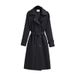 Classic Medium And Long Fashion Trench Coat, New Waist Coat_ecoleips.com