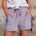 Suitable For All Seasons 2025 Summer New Drawstring Loose Wide-Leg Shorts Women's Fashion_ecoleips.com