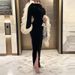 Elegant O-neck Flared Sleeve Banquet Dress Ladies Sexy Split Wrap Hip Long Dresses Fashion Mesh Patchwork Slim Fit Spring Dress_ecoleips.com