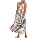 Cross-border Foreign Trade Clothing 2024 New Summer Women's Sleeveless Long 3D Printed Floral Dress European And_ecoleips.com