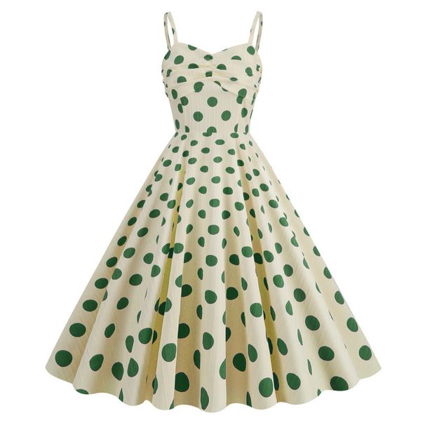 Vintage Qing Suspender Neckline Skirt Cinched Waist High Waist Midlength Bridesmaid Large Swing Dress Wholesale_ecoleips.com