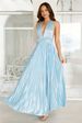 Elegant One Shoulder Pleated Long Dress Asymmetrical Neckline Waist Cinching Formal Solid Color European And American Style Cocktail Dress_ecoleips.com