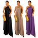 Summer Women's Long Loose Top And Solid Color Trousers Set American Fashion_ecoleips.com