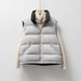 New 90 Down Double-sided Down Vest Women's Short Pocket Zipper Stand-up Collar Vest Jacket_ecoleips.com
