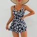 Women's Clothing Swimsuit Printed Skirt Boxer Swimsuit Women's Beach Swimsuit_ecoleips.com