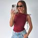 Women's Clothing Winter New Fashion Personality Oblique Collar Drawstring Sleeveless Pleated Belly Button Top_ecoleips.com