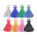 Retro Polka Dot Halter Neck High Waist Full Skirt Dress for Women European American Style Stage Group Performance Cross Border Spot Goods_ecoleips.com