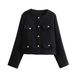 Women's Clothing New Autumn And Winter High End Round Neck Short Jacket For Women_ecoleips.com