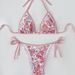 Aria Basics 2025 Printed Trimmed Bikini European And American Style Sexy Two-Piece Swimsuit Set For Women Sporty Fashion_ecoleips.com