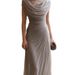 Casual Party Dress For Women Elegant Pleated Design Droopy Neck_ecoleips.com