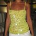 Women's Clothing Sequined Deep V Vest For Women's Hot Girls Fashion Sequined Backless Camisole Tops For Women_ecoleips.com