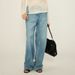 Women's Clothing Spring And Autumn Gold Button Loose Straight Casual Pants High Waist Mopping Pants_ecoleips.com
