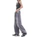 KEN STUDIO Summer New Ripped Gradient Wide-Leg Jeans For Women, High-Waisted, Loose, Slimming, Straight-Leg Pants_ecoleips.com