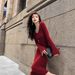 Guoguo's Red Knitted Dress For Women, 2025 Autumn Winter Model, Christmas And New Year Party, New Chinese-style Formal_ecoleips.com