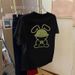 Women's European Style Oversized T-Shirt Short Sleeve Minimalist Print Casual Fashion Top for Daily Wear_ecoleips.com